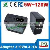 shenzhen dc 5v 1a usb power adapter with C8 socket input 100 ~ 240V