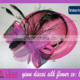 2013 Fashion Millinery Customized Wedding Sinamay Fascinator thumbnail-1