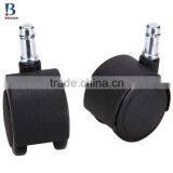2015 Cheap Good 50mm Nylon PU Waterproof Double Swivel Office Chair Caster Wheels thumbnail-4