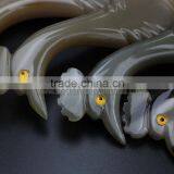 New Design Horn Peacock Hair Comb thumbnail-5