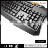 Multimedia Colorful Led Backlit Ergonomic Computer Keyboard thumbnail-4