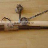 Brass Telescope Leather Bound With Leather End Caps 438mm Long thumbnail-1