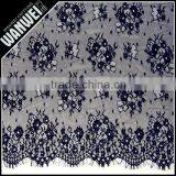 Lace Guipure Plum Eyelash Design Black 3M Wideth 100% Nylon Black Embroidery Guipure Lace Fabric Trim Skirts Design 5915 thumbnail-1