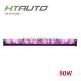 HTAUTO 80W Super Bright Off Road Led Light Bar Waterproof Led Grow Light Bar Led Light Bar With High Low Spot Beam