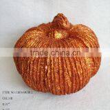Decorative Emulation Artificial Foam Glitter Pumpkin 7"*5" for Havest Home Decoration thumbnail-1