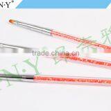 ANY Nail Design Care Acylic Glitter Handle Imported Nylon Hair Oval Gel Nail Brushes thumbnail-2