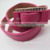 Stylish Simple Skinny Belt With Diamonds for Women thumbnail-3