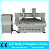 Wood CNC Router With 2 Air Cooling Spindles/Vacuum Table/DSP Control ZK-1325-2