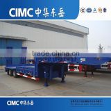 CIMC China 3 Axle Heavy Haul Lowboy /Low Bed Semi Trailer Truck