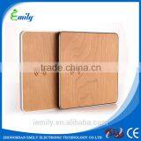 Dual Channels Wooden Qi Universal Wireless Charger Charging Pad for Mobile Phone thumbnail-5