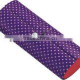 Cute Aluminum Hand Made PU Leather Reading Glasses Case