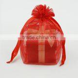 Custom Colorful Drawstring Simple Zipper Organza Bags