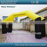Inflatable Finish Line Arch Yellow Black