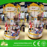 Outdoor Merry Go Round Amusement Mini Carousel Roundabout Horse Rides thumbnail-1