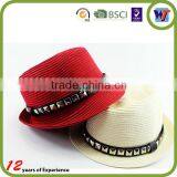 Factory Service Summer Beach Sun Jazz Stingy Brim Straw Girls Hat thumbnail-1