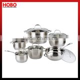12 Pcs Stainless Steel Cookware Set cooking pot