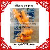 Factory Direct Sale Orange Silicone Gel Disposable Ear Plugs for Sleeping