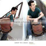 2016 Canvas Leather Vintage Duffel Travelling Bags Men Backpack Bag thumbnail-6