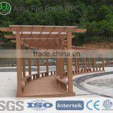 Bamboo Plastic Composite Modern Landscape Pergola