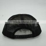 Customized Flat Bill Hip Pop Fashion Black 3d Embroidery Snapback Cap thumbnail-4