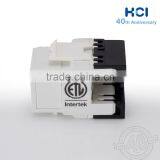 Network Solution RJ45 Super Cat6 UL 180 Degree Unshielded UTP Modular Keystone Jack thumbnail-2