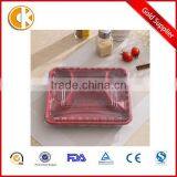 4-compartment Bento Lunch Box,Disposable Safe Plastic Food Container