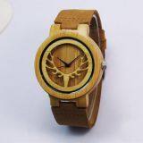 New Design Genuine Leather Crystal Quartz Lady Watch thumbnail-1