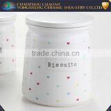 White Ceramic Canister Food Storage Box for House thumbnail-4