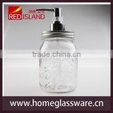 Mason Jar Soap/Lotion Dispenser - Your Choice of Jar Color and Pump Style thumbnail-2