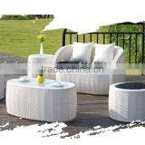 White Outdoor Leisure Rattan Sofa thumbnail-1