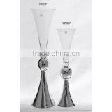 Unique New Style Home Wedding Decor Floor Glass Vases for Flower Arrangement thumbnail-2
