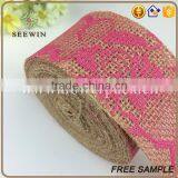 Trendy High Quality Lace Pattern Jute Ribbon thumbnail-4
