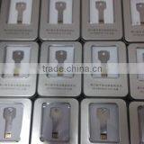 Silver 8GB Metal Key Shaped USB 2.0 Flash Drive, Golden Key Drive Memory 4gb, Mini Metal Traveller Key thumbnail-5