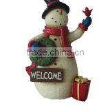 2014 New Handmade Resin Christmas Snowmen for Sale thumbnail-2