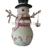2014 New Handmade Resin Christmas Snowmen for Sale thumbnail-6