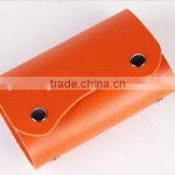 Fashion Orange PU Name Card Case thumbnail-1