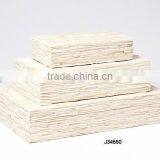 White Bone Mosaic Wooden Box Match Stick Style Available in All Sizes and Colours thumbnail-1