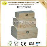 FSC Unfinished Wooden Jewlery Box Wholesale With Lids thumbnail-1