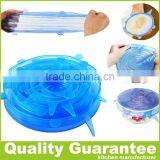 BPA Free Flexible Pot Lids Silicone Lid Bowl Cover Silicone Stretch Lids thumbnail-1