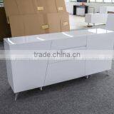 Contemporary Simple Design White Dining Cabinet With Storage N-6339 thumbnail-2