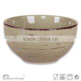 Glossy Color Round Shape Cereal Bowl With Antique Design thumbnail-3