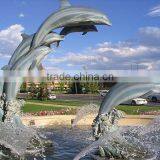 High Quality Garden Decoration Outdoor Dolphin Water Fountain thumbnail-3
