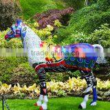 Resin Outdoor Animal Statues Lifesize Fiberglass Horse thumbnail-4