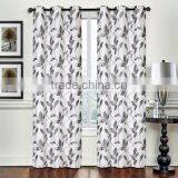 Hot Sell Poly/Linen Leave Jacquard Curtain