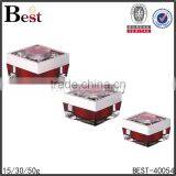 15 30 50g Square Acrylic Crystal Cosmetic Jar Luxury Red Crystal Cosmetic Jar for Face Cream thumbnail-5