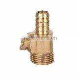 3/4"brass Coupling With Valve Barb Hose End With Thread Connection US or EU 1/2" 5/8" 4/3" thumbnail-1