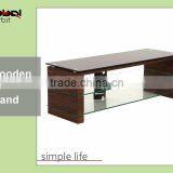 Simple Cabinet Glass Modern Lcd Wooden TV Stand thumbnail-1