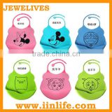 Fashion silicone baby bibs toddlers pullove waterproof