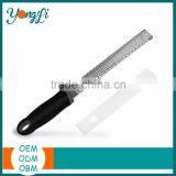 Silicone Handle Stainless Steel Zester Grater With Sharp Blade Cheese Slicer thumbnail-3