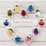 Colorful Rose Head Ring Box For Holiday Decorations thumbnail-3